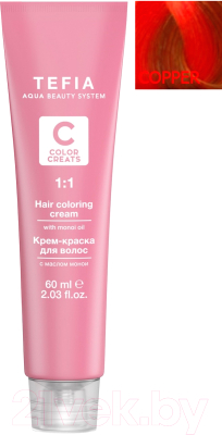 

Крем-краска для волос Tefia, Рыжий, Color Creats