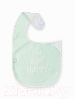 Нагрудник детский Happy Baby Waterproof Baby Bib / 16009 (Aqua)