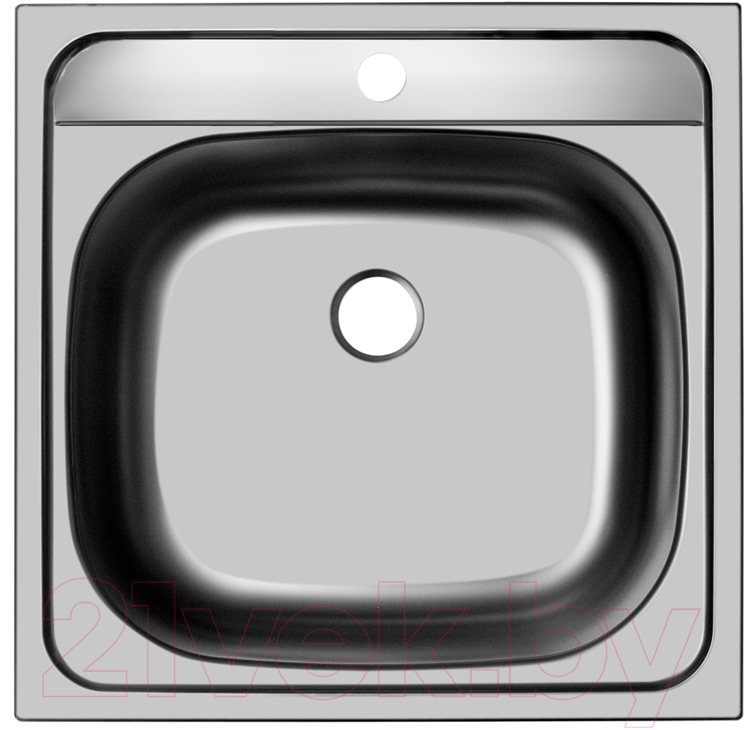 Мойка кухонная Ukinox CLM480.480 4K 0C (с сифоном)