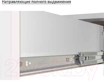Готовая кухня Eligard Виктория 1.5 (белый структурный рамка/дуб монтерей рамка/кашемир)