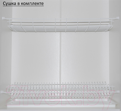 Кухонный гарнитур Eligard Виктория 1.7 (белый структурный рамка/дуб монтерей рамка/кашемир)
