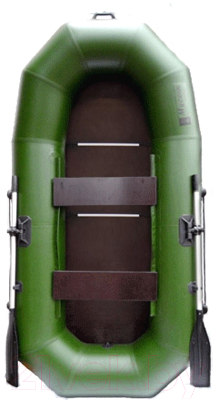 Надувная лодка Муссон Н-270 С (9мм, зеленый)