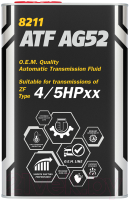 Трансмиссионное масло Mannol ATF AG52 Automatic Special / MN8211-1ME (1л)