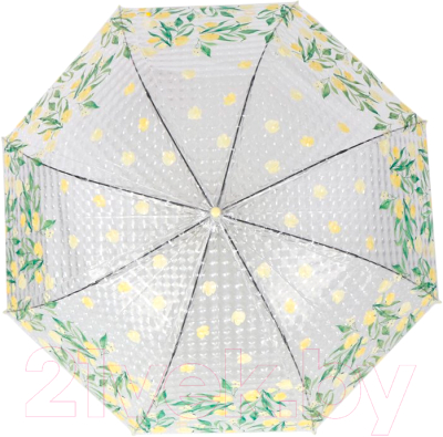 Зонт-трость Михи Михи Цветочки с 3D эффектом / MM10411 (желтый)
