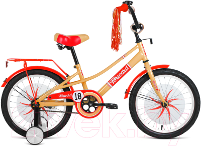 Детский велосипед Forward Azure 20 2021 / 1BKW1C101007 (бежевый/красный)
