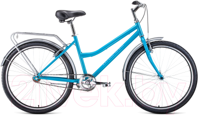 Велосипед Forward Barcelona 26 1.0 2021 / RBKW1C161004 (17, бирюзовый/бежевый)