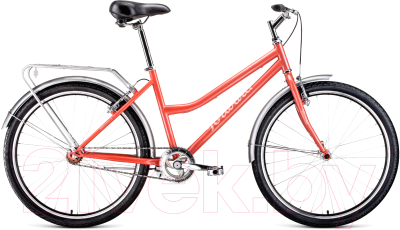 Велосипед Forward Barcelona 26 1.0 2021 / RBKW1C161002 (17, коралловый/бежевый)