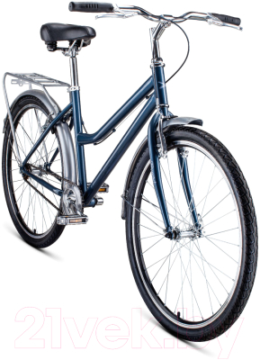 Велосипед Forward Barcelona 26 1.0 2021 / RBKW1C161003 (17, серый/бежевый)