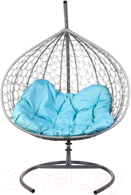 Кресло подвесное BiGarden Gemini Grey (голубая подушка)