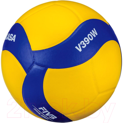 Мяч волейбольный Mikasa V390W (размер 5, желтый/синий)