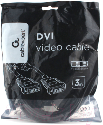 Кабель Cablexpert CC-DVIL-BK-10 (3м, черный)
