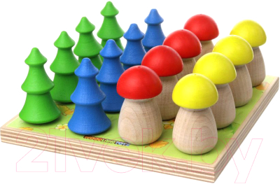 

Развивающая игрушка WoodLand Toys, Сортер. Лесная полянка / 152305