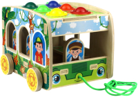

Развивающая игрушка WoodLand Toys, Сортер. Автобус Сафари / 152106