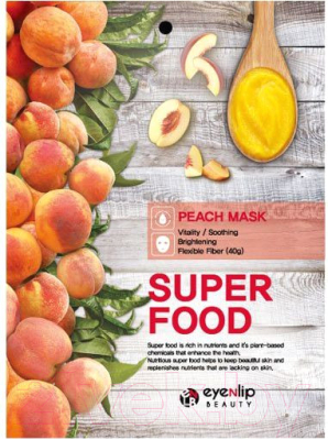 

Маска для лица тканевая Eyenlip, Super Food Peach Mask