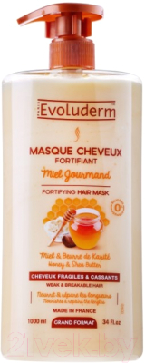 

Маска для волос Evoluderm, Fortifying Hair Mask Miel Gourmand Укрепляющая