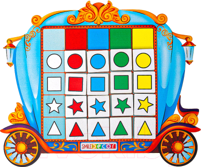 

Развивающая игра Smile Decor, Логическая таблица. Карета / П837