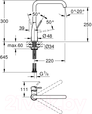 Смеситель GROHE Essence New 30269EN0