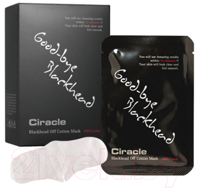 

Маска для лица тканевая Ciracle, Blackhead Off Cotton Mask