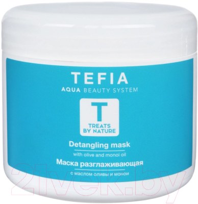Маска для волос Tefia Treats by Nature разглаживающая с маслом оливы и монои (500мл)