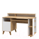 Письменный стол Мебель-Неман Сканди МН-036-25 (дуб вотан/белый) - 