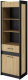 Шкаф с витриной Мебель-Неман Стенли МН-037-12 (дуб прованс/черный) - 