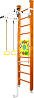 Детский спортивный комплекс Kampfer Helena Ceiling Busyboard (классический стандарт/бизиборд желтый) - 