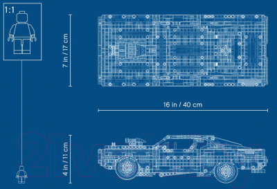 Конструктор Lego Technic Dodge Charger Доминика Торетто 42111