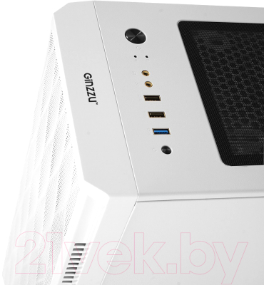 Корпус для компьютера Ginzzu GL220 (белый)