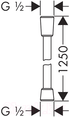 Душевой шланг Hansgrohe Isiflex B 28272000