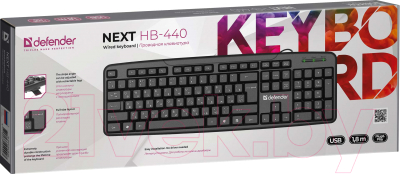 Клавиатура Defender Next HB-440 / 45440 (черный)