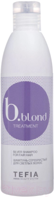 Оттеночный шампунь для волос Tefia Bblond Treatment Серебристый для светлых волос (250мл)