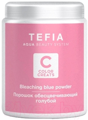 Порошок для осветления волос Tefia Color Creats голубой (500г)