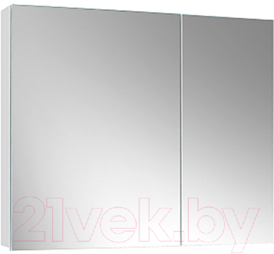 Шкаф с зеркалом для ванной Belux Триумф ВШ 80 (1, белый глянцевый)