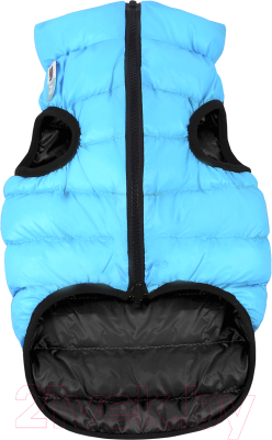 Куртка для животных AiryVest 1610 (S, черный/голубой)