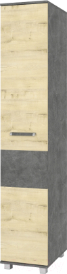 Шкаф-пенал Modern Виора В11 (камень темный/ирландский дуб)