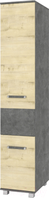 Шкаф-пенал Modern Виора В12 (камень темный/ирландский дуб)