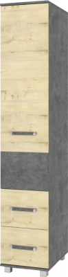 Шкаф-пенал Modern Виора В13 (камень темный/ирландский дуб)
