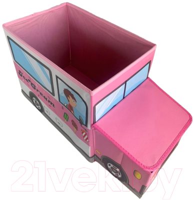 Ящик для хранения Фея Порядка Фургончик FK-105 (розовый)