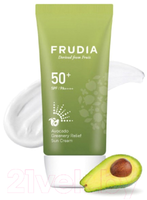 Крем солнцезащитный Frudia Восстанавливающий с авокадо SPF50+/PA ++++ (50г)