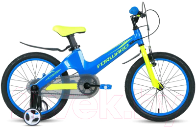 Детский велосипед Forward Cosmo 16 2.0 2021 / 1BKW1K7C1009 (синий/желтый)