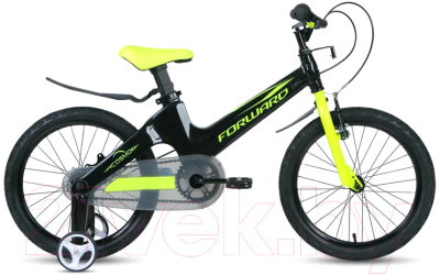 Детский велосипед Forward Cosmo 16 2.0 2021 / 1BKW1K7C1010 (черный/желтый)