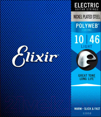 Струны для электрогитары Elixir Strings Light 12050 / Polyweb 10-46