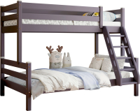 Двухъярусная кровать детская Мебельград Адель (лаванда) - 