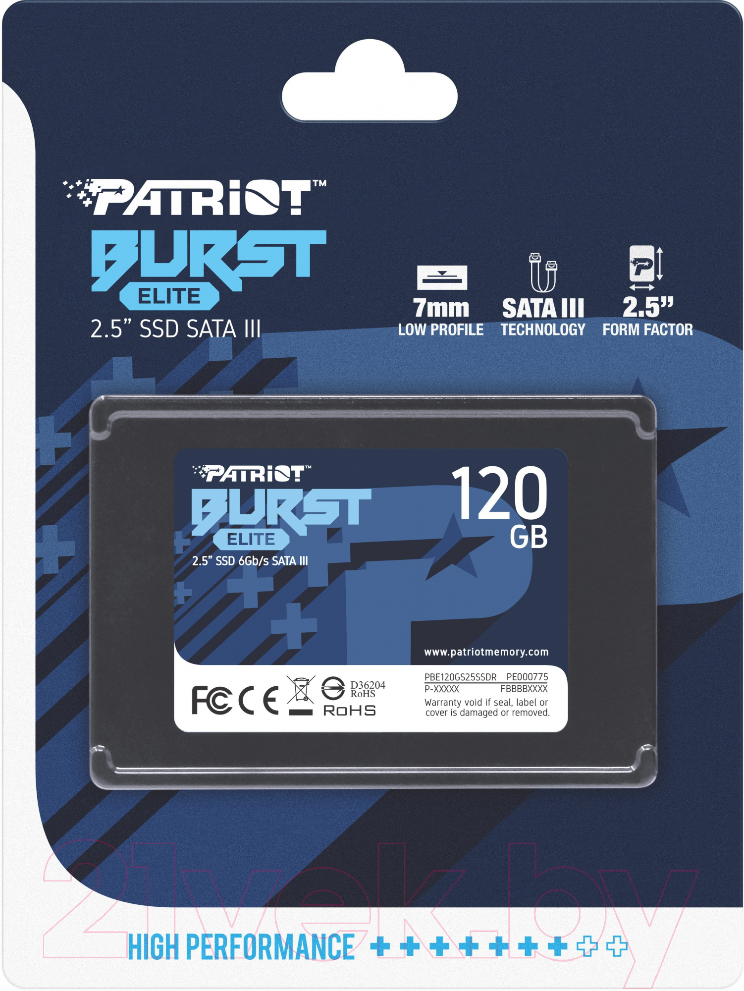 SSD диск Patriot Burst Elite 120GB (PBE120GS25SSDR) — фото 4