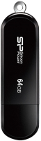 Usb flash накопитель Silicon Power LuxMini 322 64GB Black (SP064GBUF2322V1K) - 