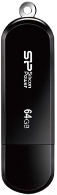Usb flash накопитель Silicon Power LuxMini 322 64GB Black (SP064GBUF2322V1K)