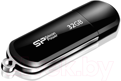 Usb flash накопитель Silicon Power LuxMini 322 64GB Black (SP064GBUF2322V1K)