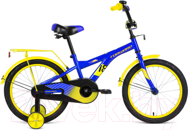 Детский велосипед Forward Crocky 18 2021 / 1BKW1K1D1017 (синий/желтый)
