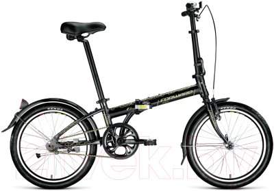 Велосипед Forward Enigma 20 1.0 2021 / 1BKW1C401002 (черный/бежевый)