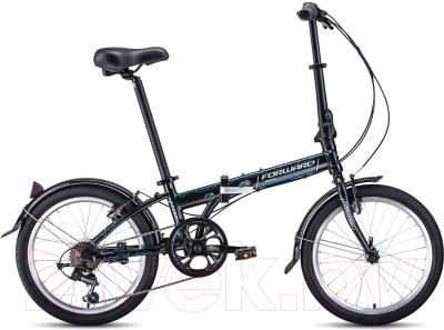 Велосипед Forward Enigma 20 2.0 2021 / 1BKW1C407002 (черный/белый)
